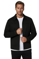 Black Suede Jacket for Men – Modern Casual Outerwear
