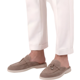 Beige Suede Mediterranean Mules