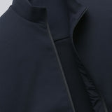 Men's Casual Vest with Stand Collar and Zip