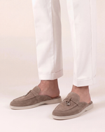 Mediterraneo Men's Suede Mules, Beige