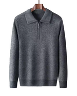 Gstaad Cashmere Sweater with Quarter Zip