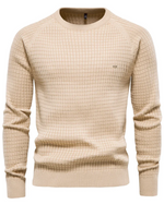 Men's Sweater with Mesh Pattern