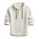 Adam – Linen Hooded Shirt