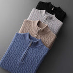 Deneb Cashmere Velour Half-Zip