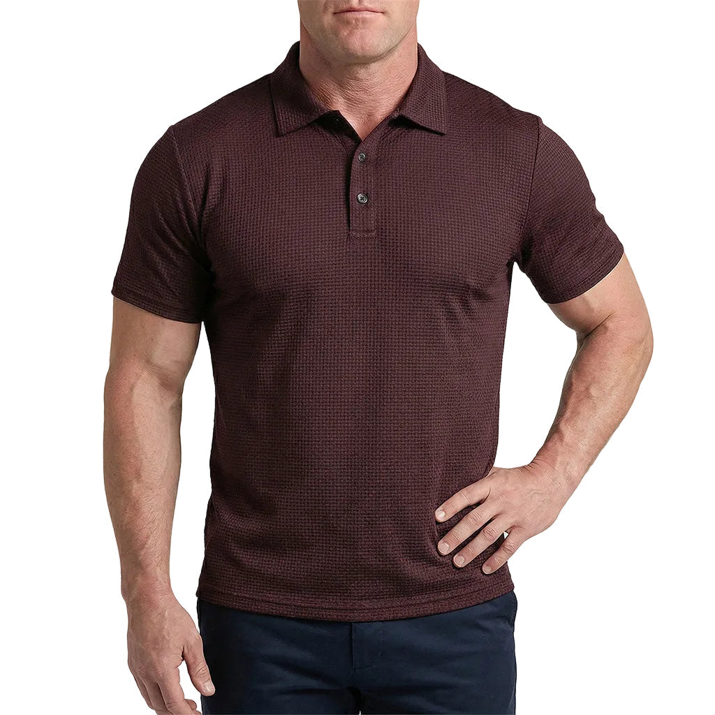 Capri – Ultra-Comfortable Polo Shirt for Men Merlot Red