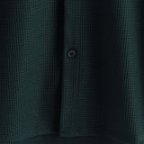 Casual Short-Sleeve Summer Shirt, Quilted Pattern, Perfect for the Beach