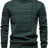 Men's Sweater with Check Pattern