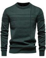 Men's Sweater with Check Pattern