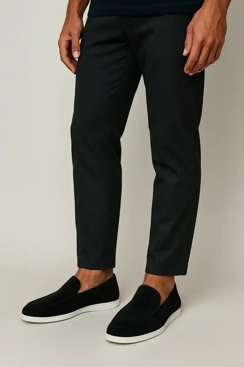 Elegant Loafers Black, photo studio