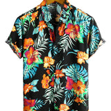 Men's Floral Short-Sleeve Shirt