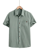 Casual Short Sleeve Cotton Shirt