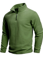 Zip-Up Long-Sleeve Sweater