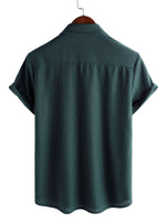Summer Men's Cotton Short Sleeve Shirt