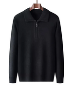 Gstaad Cashmere Sweater with Quarter Zip
