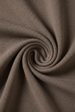 Men's Half-Zip Sweater with Collar – Taupe Brown