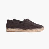 Riviera Men's Suede Espadrilles, Coffee