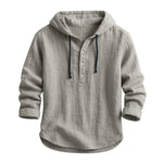 Adam – Linen Hooded Shirt