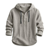 Adam – Linen Hooded Shirt