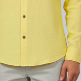 Monaco Linen Shirt – Light Yellow