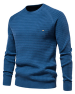 Men's Sweater with Mesh Pattern