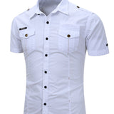 Men's Cotton Short-Sleeve Shirt