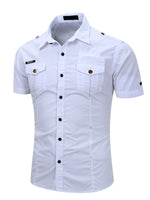 Men's Cotton Short-Sleeve Shirt