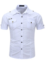 Men's Cotton Short-Sleeve Shirt