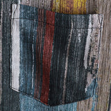Hawaiian Short-Sleeve Striped Shirt