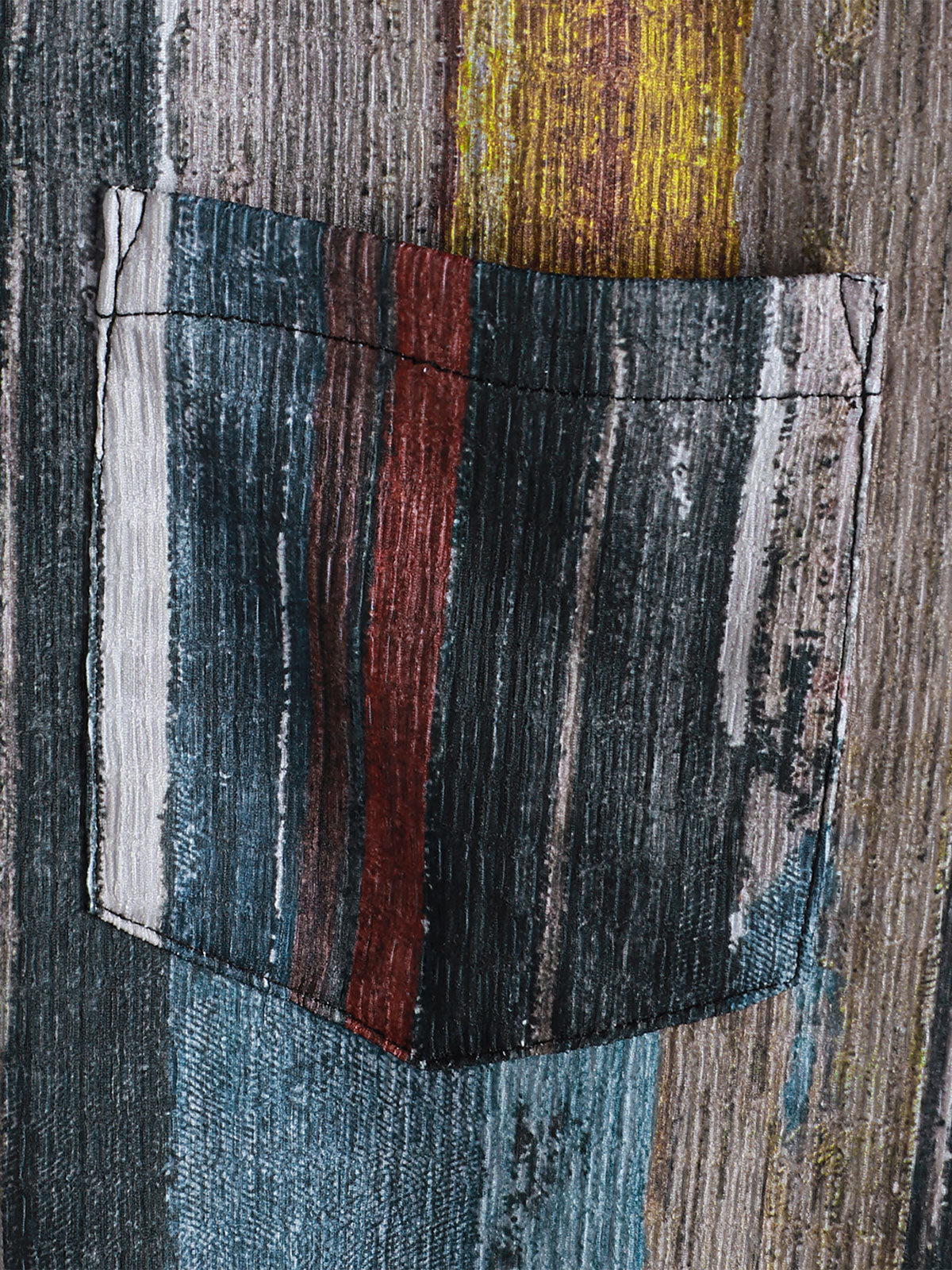 Hawaiian Short-Sleeve Striped Shirt