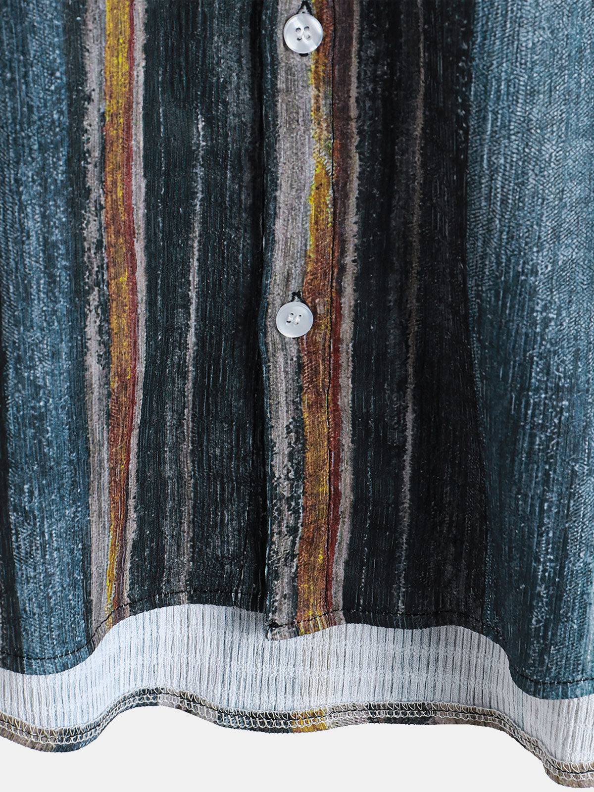 Hawaiian Short-Sleeve Striped Shirt