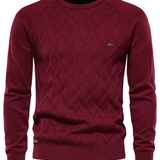 Men's Check Pattern Sweater V2
