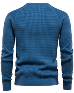 Men's Sweater with Mesh Pattern