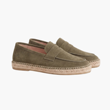 Riviera Men's Suede Espadrilles, Olive