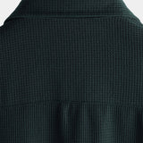 Casual Short-Sleeve Summer Shirt, Quilted Pattern, Perfect for the Beach