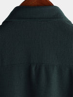 Casual Short-Sleeve Summer Shirt, Quilted Pattern, Perfect for the Beach