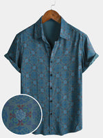 Casual Bohemian Retro Short Sleeve Shirt