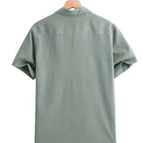 Casual Short Sleeve Cotton Shirt