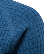 Men's Sweater with Mesh Pattern