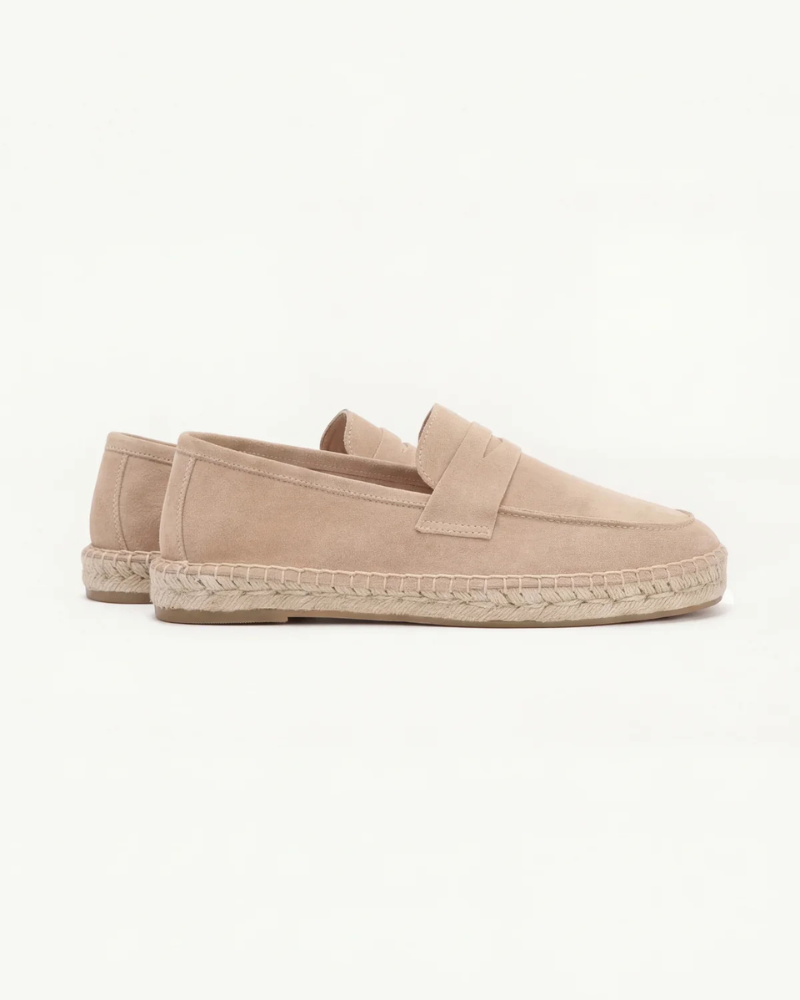 Espadriller Riviera i Beige Suede