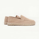 Riviera Men's Suede Espadrilles, Beige