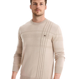 Men's Sweater with Check Pattern