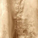 Short-Sleeve Shirt with Pockets and Floral Jacquard