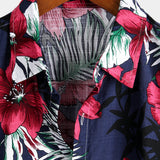 Men's Floral Cotton Short-Sleeve Shirt