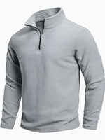 Zip-Up Long-Sleeve Sweater