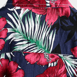 Men's Floral Cotton Short-Sleeve Shirt