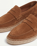 Riviera Men's Suede Espadrilles, Brown