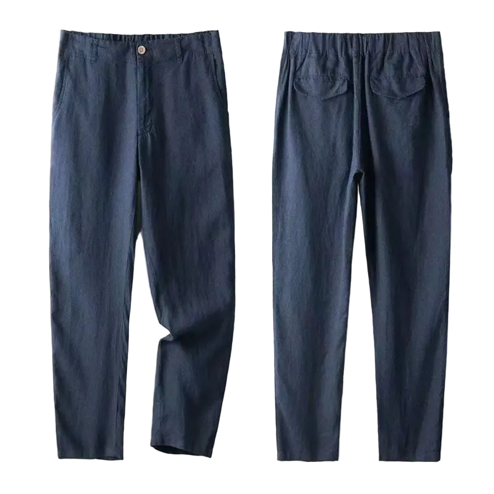 Mariusz - Elegant Linen Set Navy