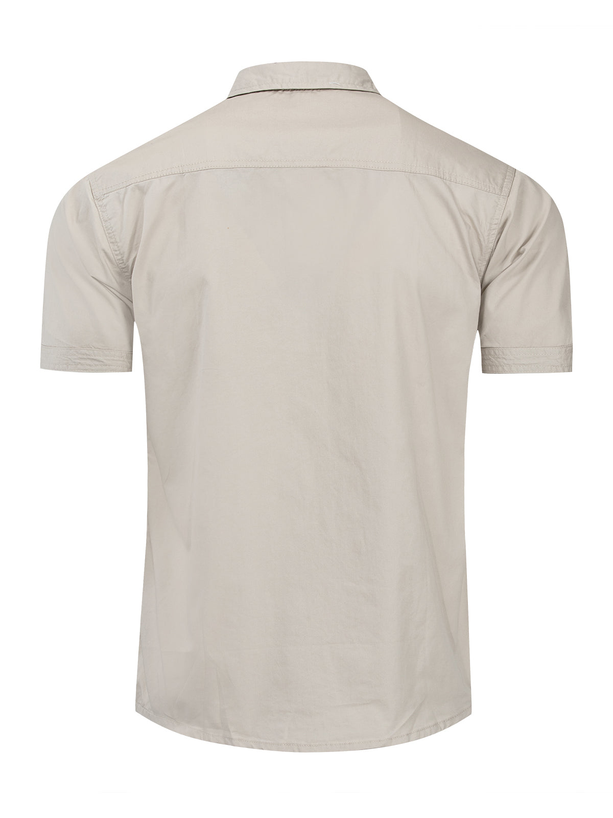 Casual Shirt with Exterior Pocket, Short Sleeves
