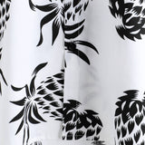 Button-Up Hawaiian Short Sleeve Shirt with Pineapple Print