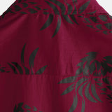 Button-Up Hawaiian Short Sleeve Shirt with Pineapple Print
